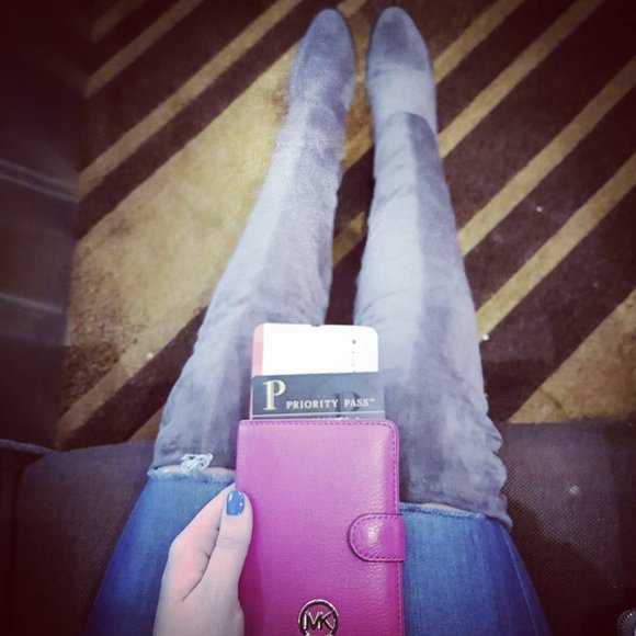 LIPSTIK Tizzy Over-the-Knee Boot in Grey (Hello Molly) SZ 9 BUT FITS LIKE 8~8.5 - Picture 6 of 9